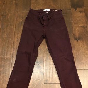 Henry & belle burgundy jeans ombré